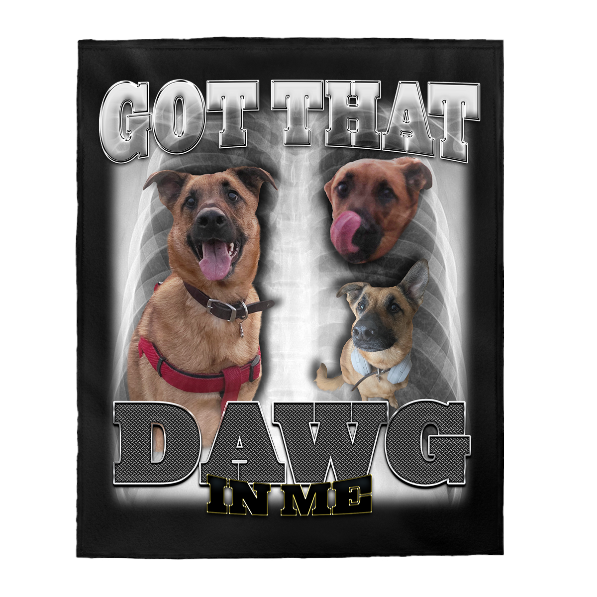 Custom DAWG In Me Blanket – Upload Any Pet, Friend, or Other Favorite Picture