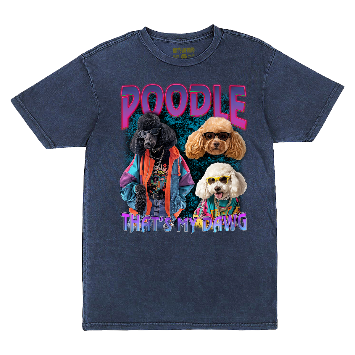 a t - shirt with two poodles on it