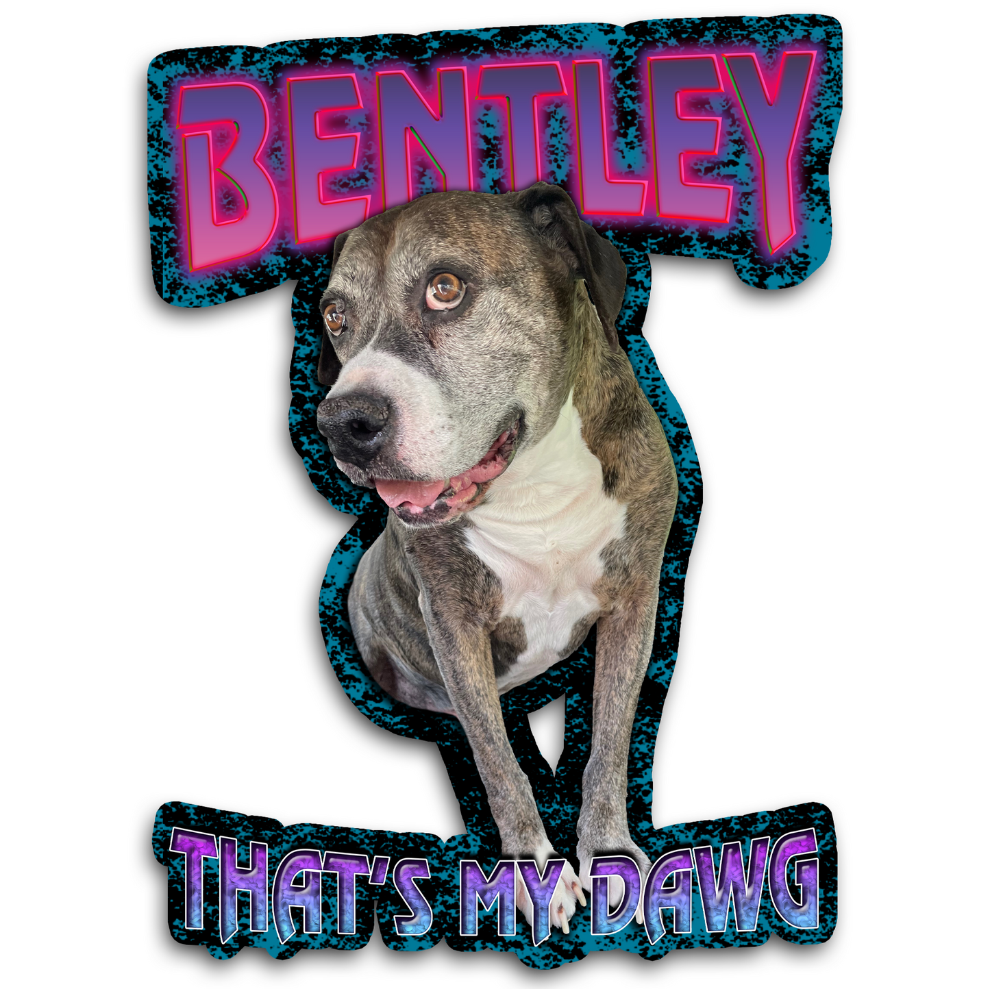 Custom "90s Bootleg" Stickers – Upload Any Pet, Friend, or Other Favorite Picture