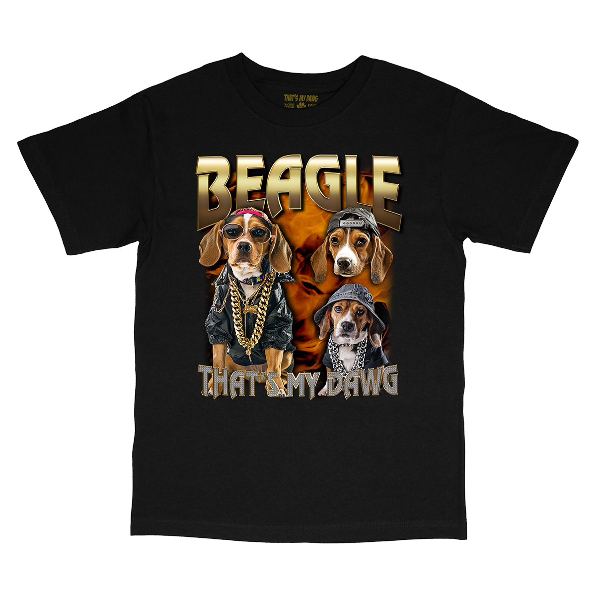 That s My Dawg Brand Bootleg Bling Rap Mixtape Beagle T shirts 90s Bootleg Style T shirts M T Shirt Black