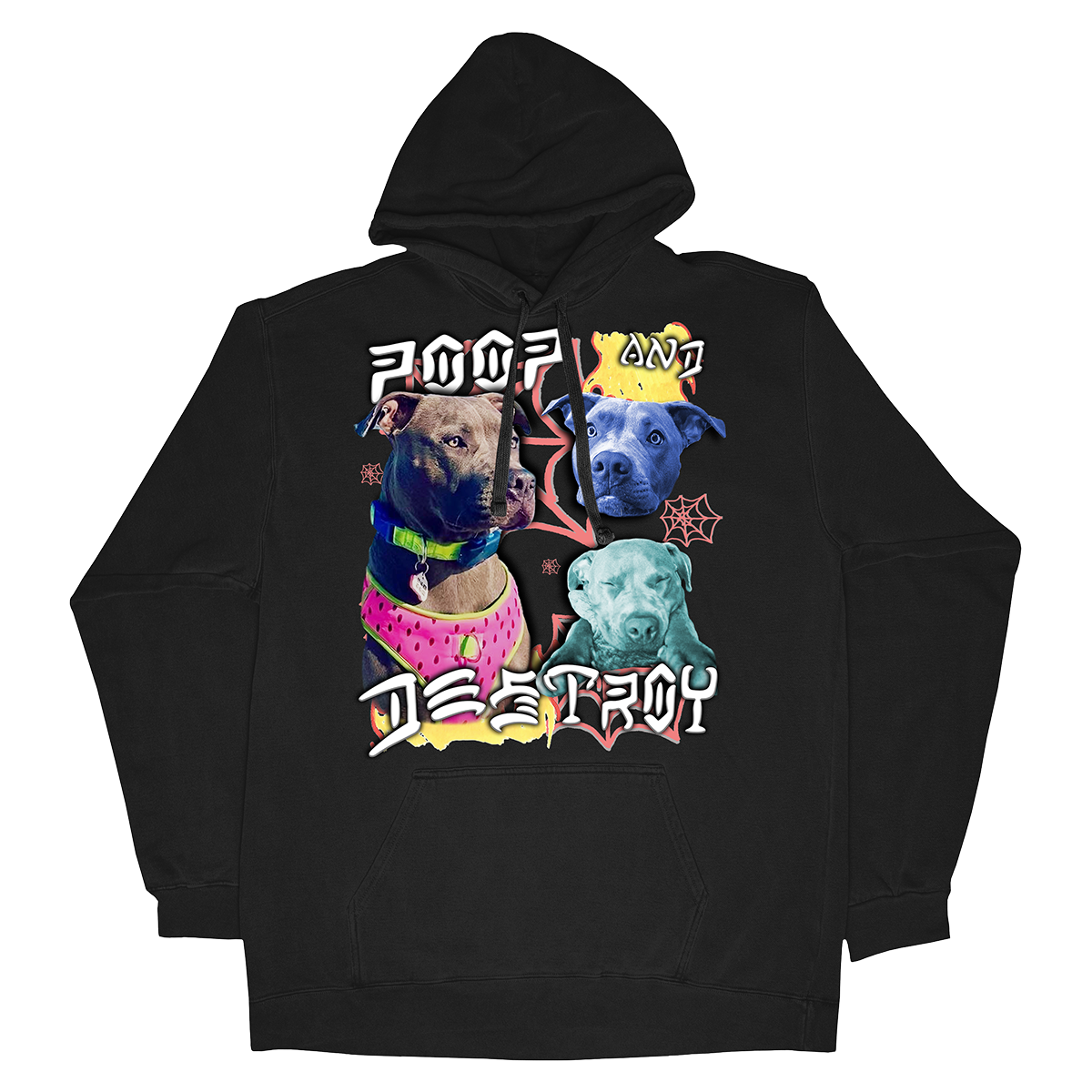 Custom Poop and Destroy Hoodie – Upload Any Pet, Friend, or Other Favorite Picture