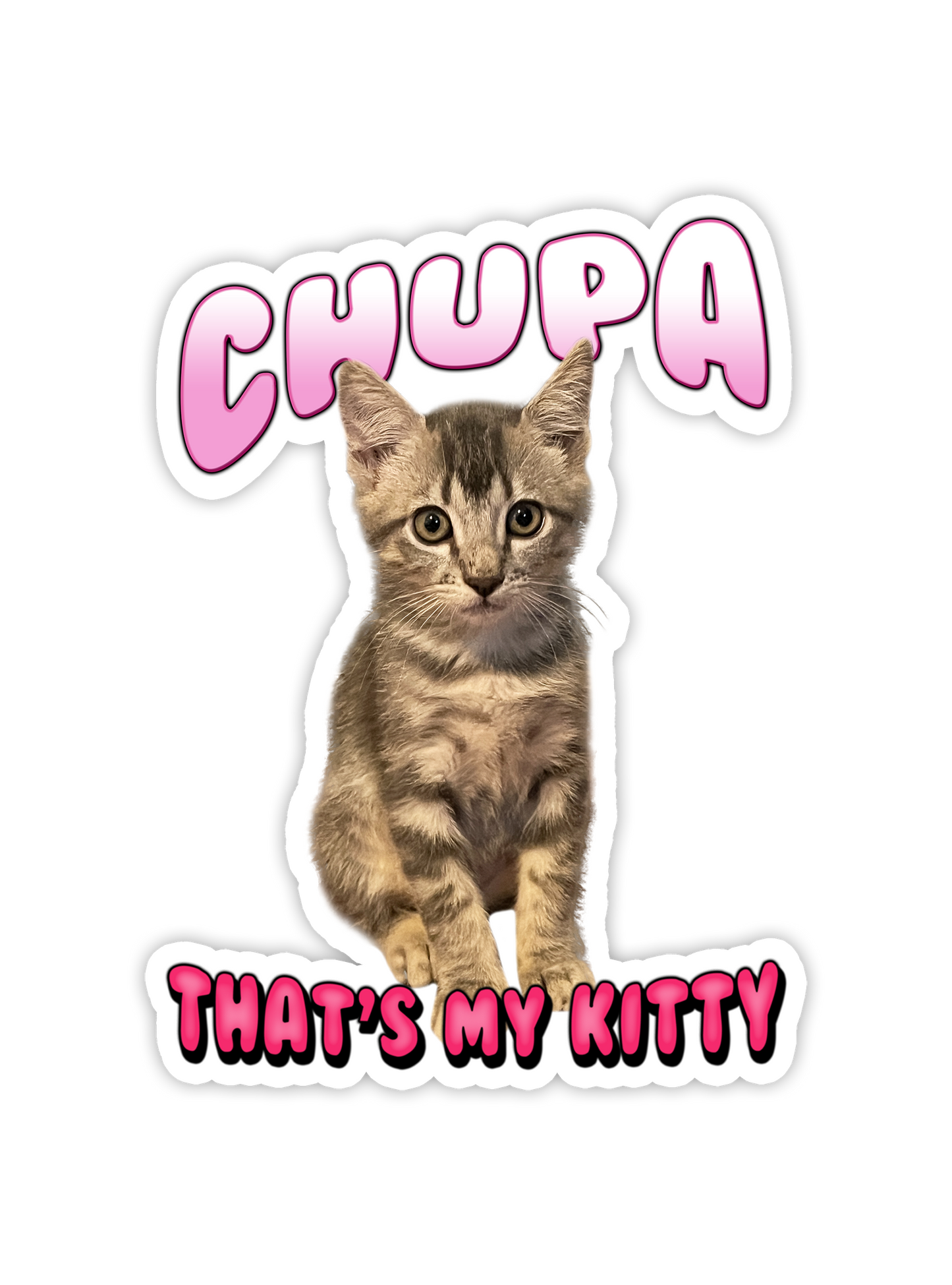 Custom "Bubble Gum" Stickers – Upload Any Pet, Friend, or Other Favorite Picture