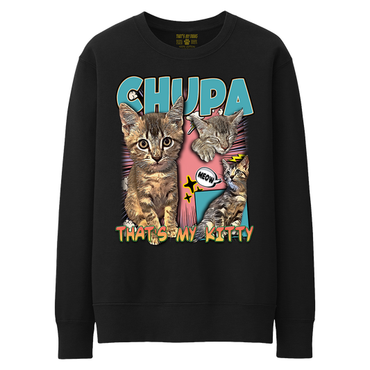 Custom Comic Book Crewneck – Upload Any Pet, Friend, or Other Favorite Picture