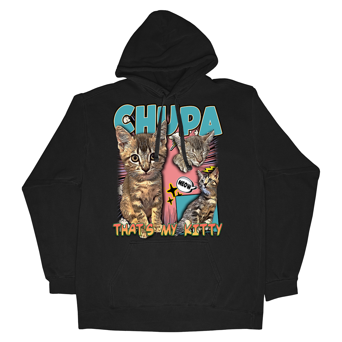Custom Comic Book Hoodie – Upload Any Pet, Friend, or Other Favorite Picture