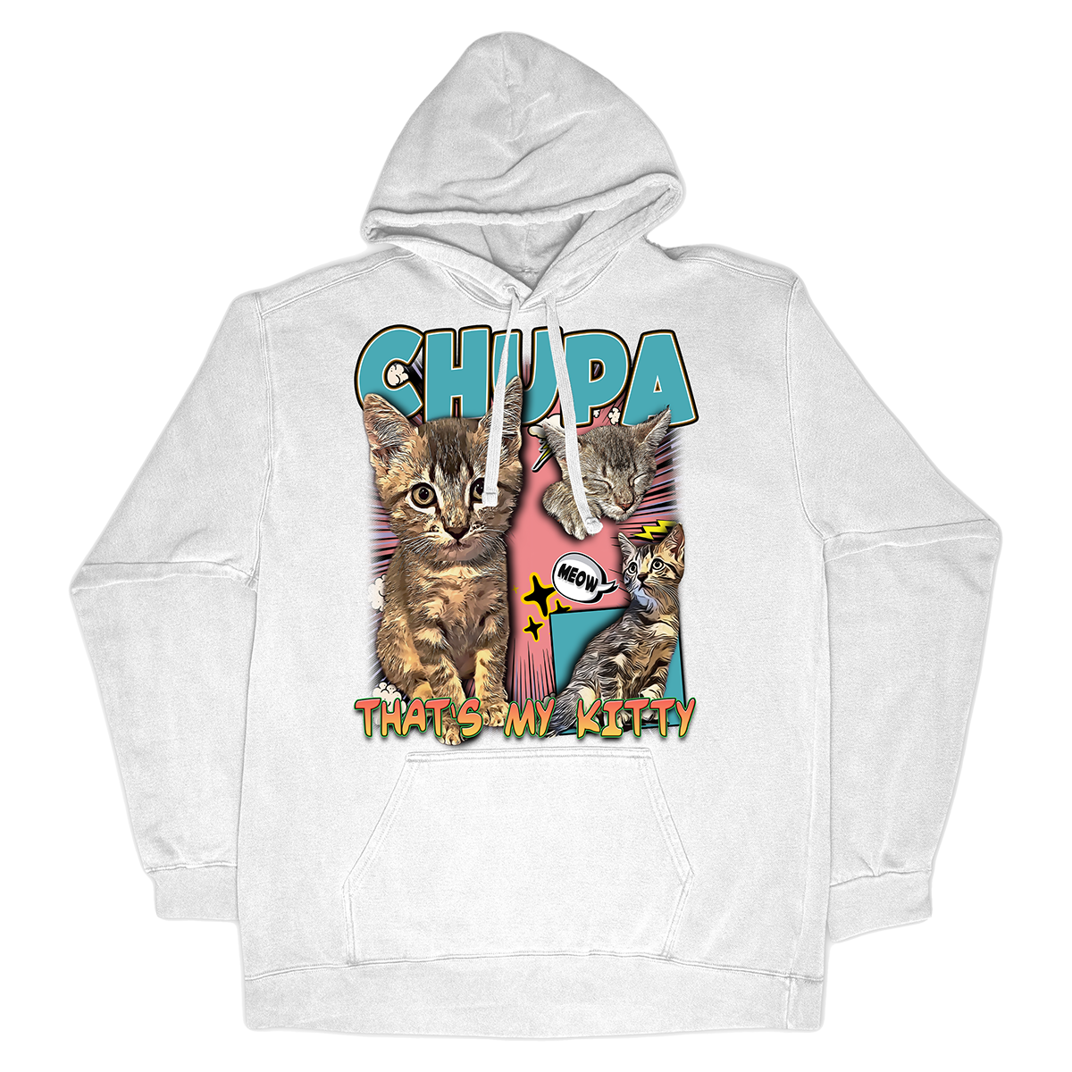 Custom Comic Book Hoodie – Upload Any Pet, Friend, or Other Favorite Picture