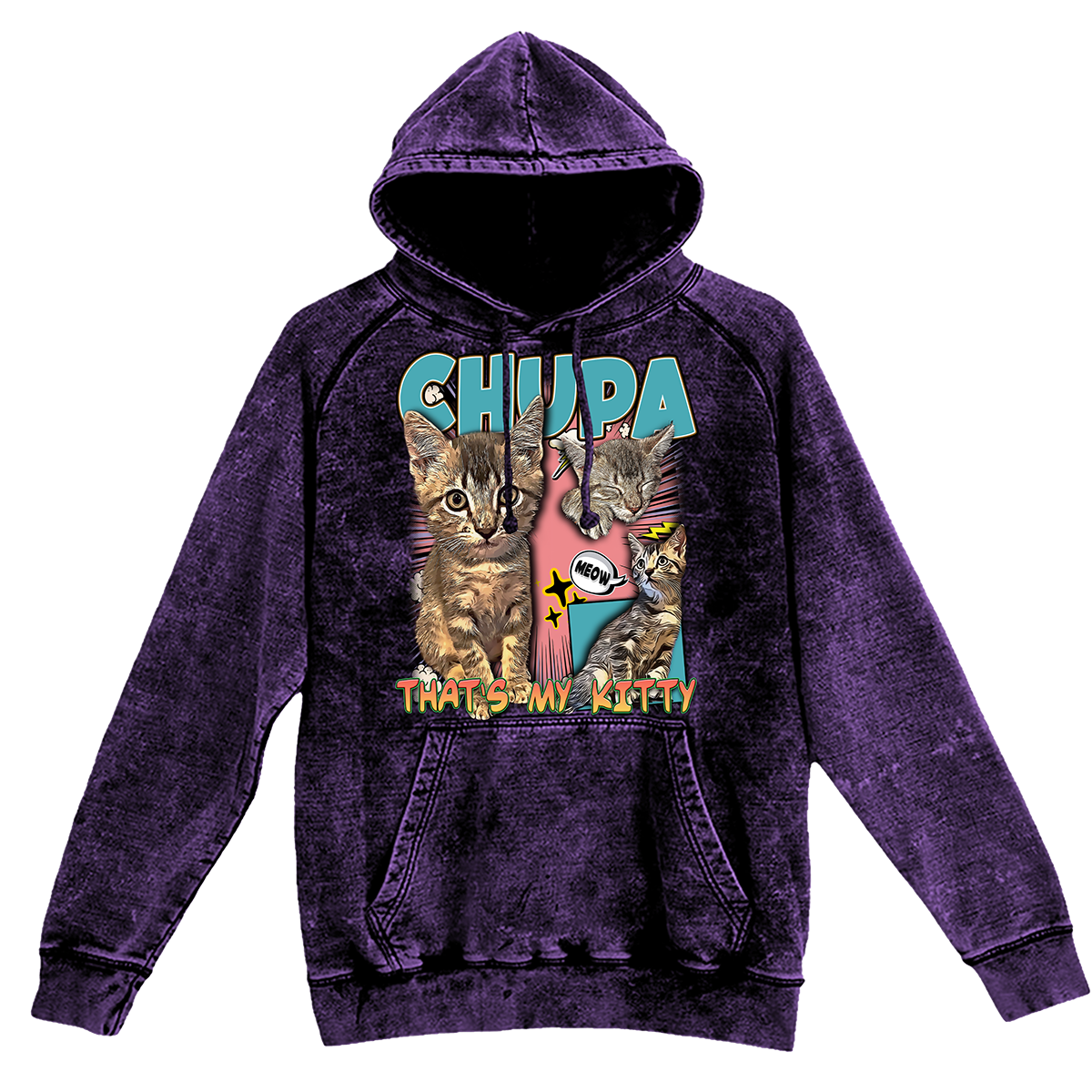 Custom Comic Book Vintage Hoodie – Upload Any Pet, Friend, or Other Favorite Picture