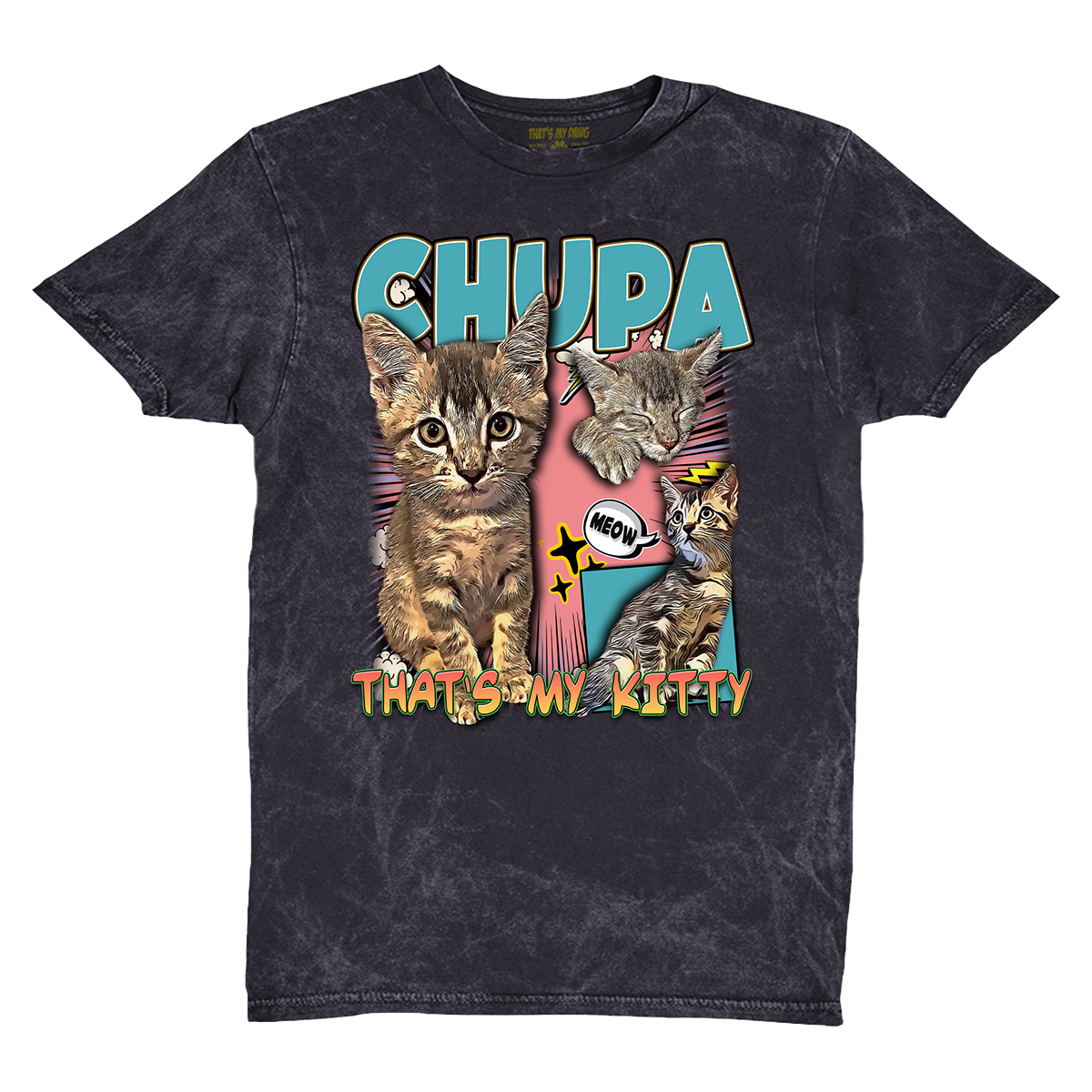 Custom Comic Book Vintage T-Shirt – Upload Any Pet, Friend, or Other Favorite Picture