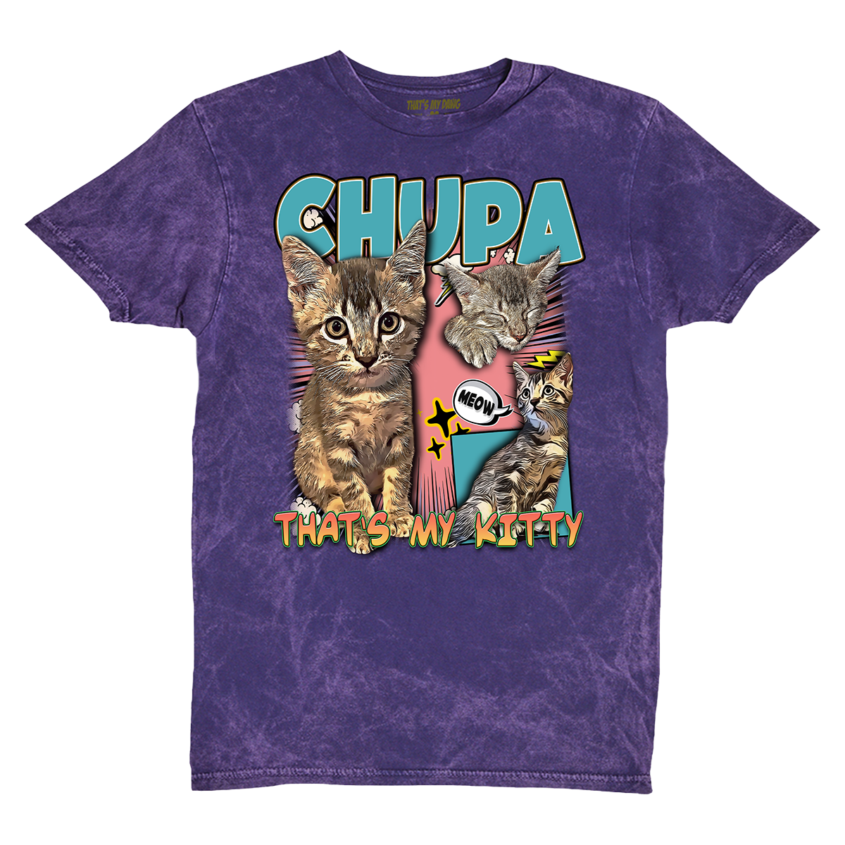 Custom Comic Book Vintage T-Shirt – Upload Any Pet, Friend, or Other Favorite Picture