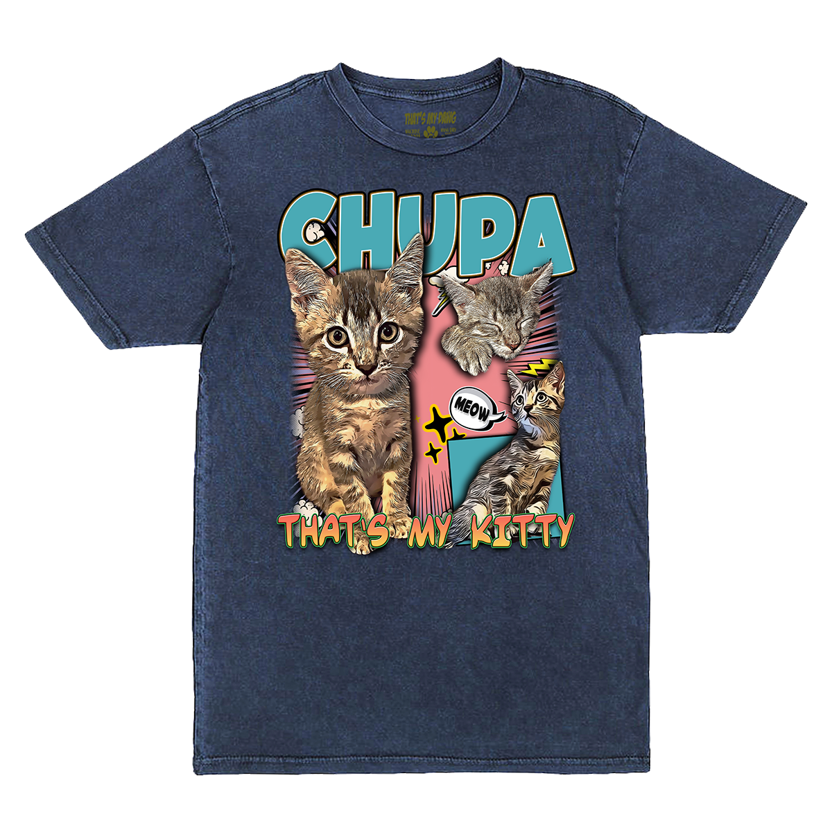 Custom Comic Book Vintage T-Shirt – Upload Any Pet, Friend, or Other Favorite Picture