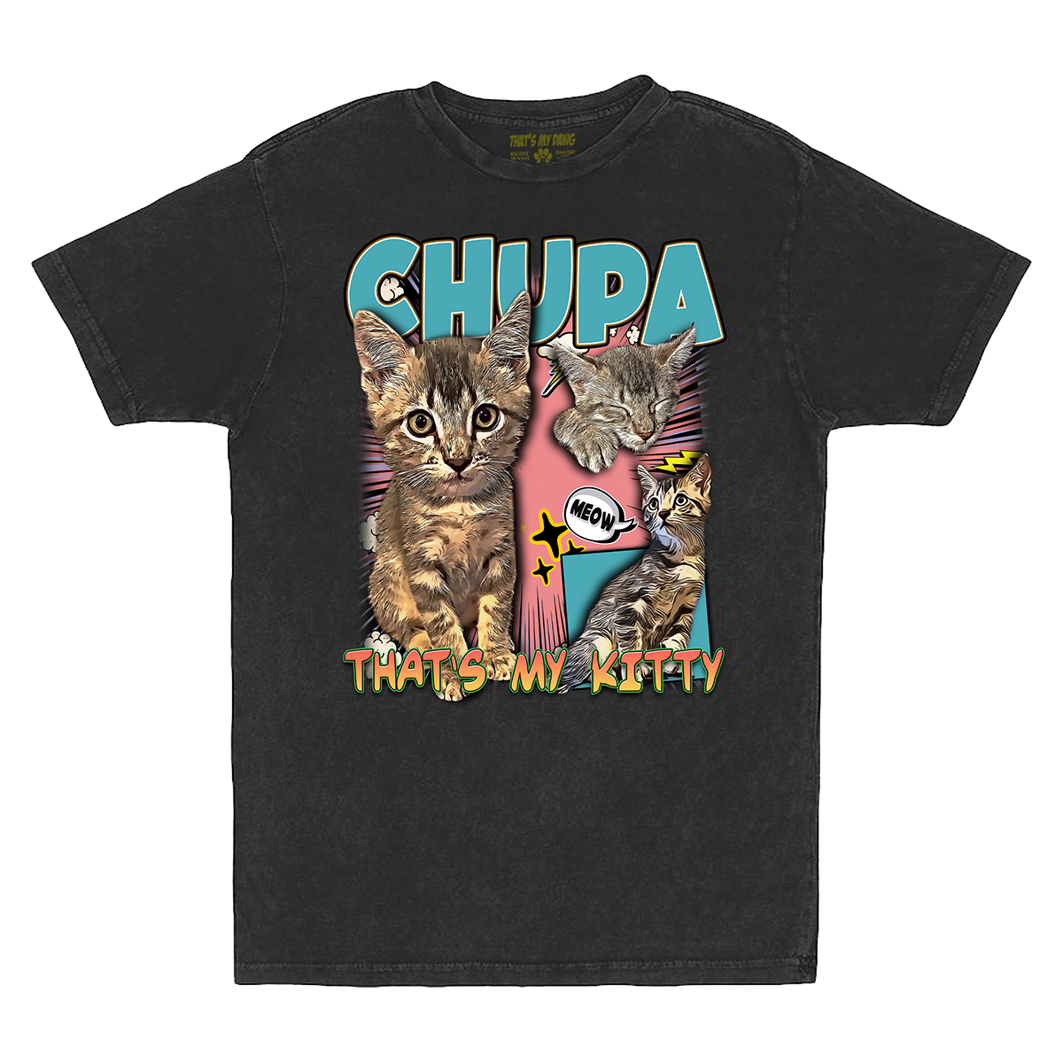 Custom Comic Book Vintage T-Shirt – Upload Any Pet, Friend, or Other Favorite Picture