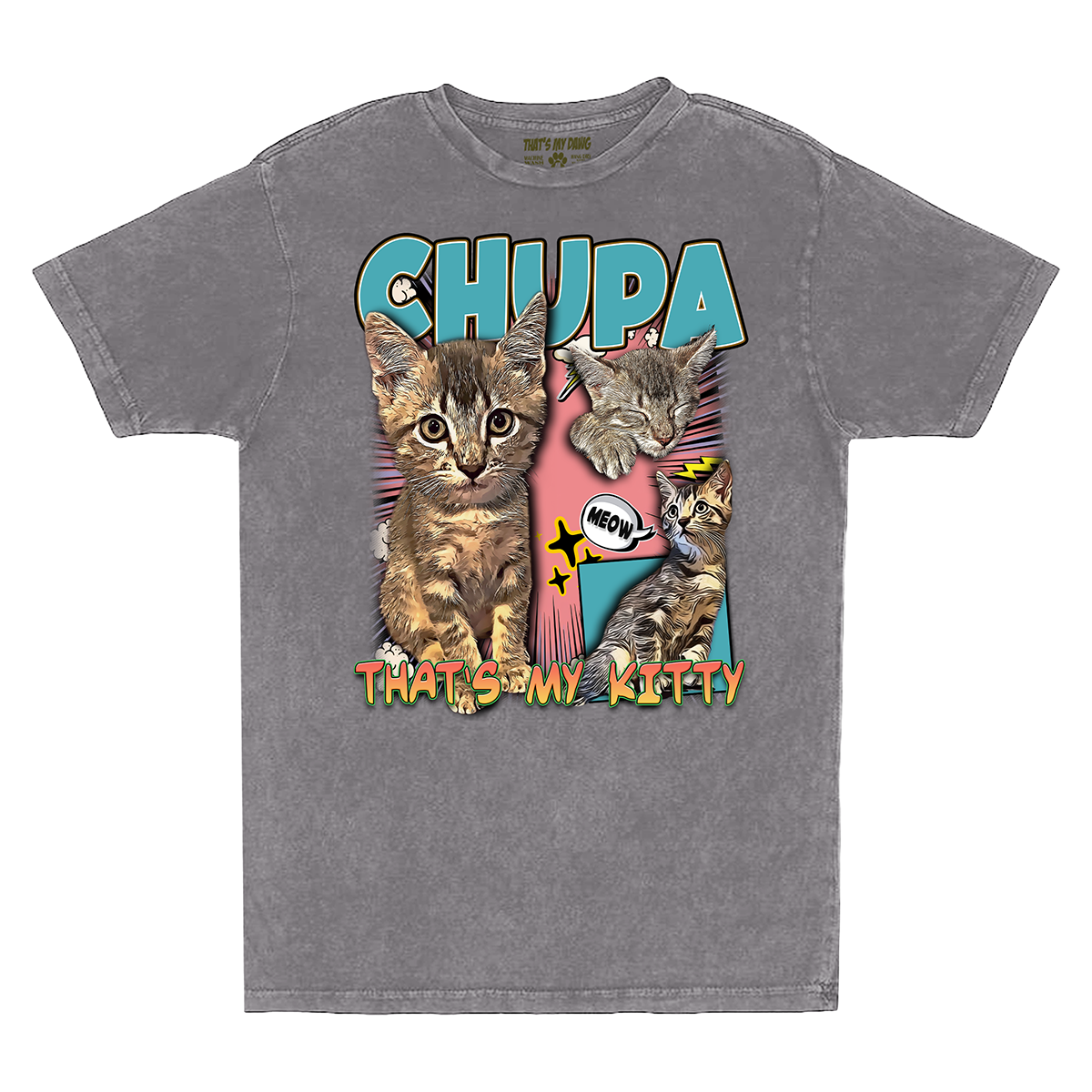 Custom Comic Book Vintage T-Shirt – Upload Any Pet, Friend, or Other Favorite Picture