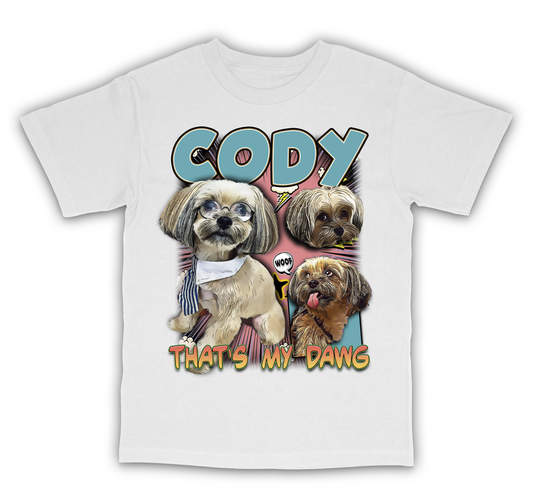 Custom Comic Book T-Shirt – Upload Any Pet, Friend, or Other Favorite Picture