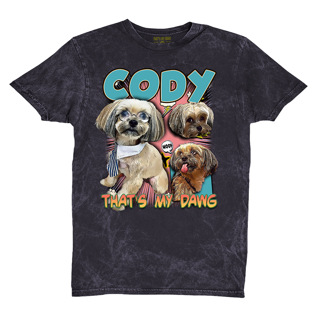 Custom Comic Book Vintage T-Shirt – Upload Any Pet, Friend, or Other Favorite Picture