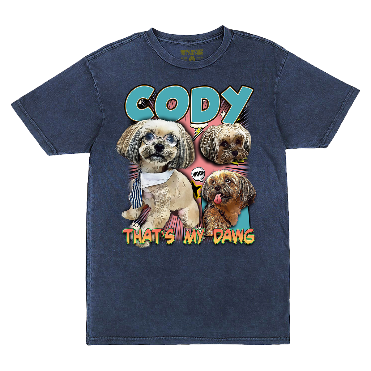 Custom Comic Book Vintage T-Shirt – Upload Any Pet, Friend, or Other Favorite Picture