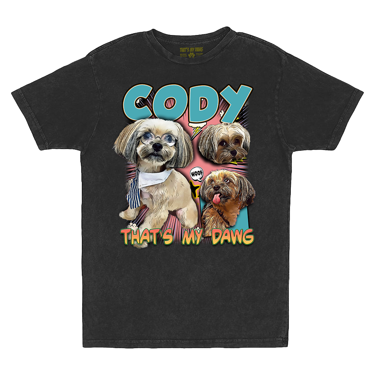 Custom Comic Book Vintage T-Shirt – Upload Any Pet, Friend, or Other Favorite Picture