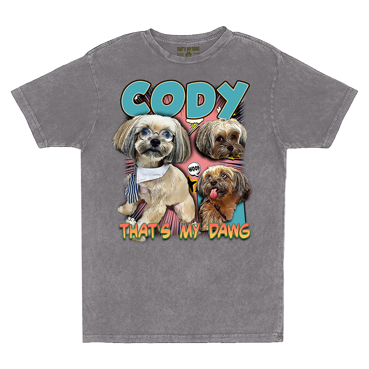 Custom Comic Book Vintage T-Shirt – Upload Any Pet, Friend, or Other Favorite Picture