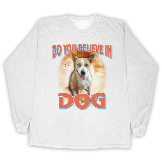 Custom Dog God Long Sleeve – Upload Your Dog and Turn Them Into a Deity