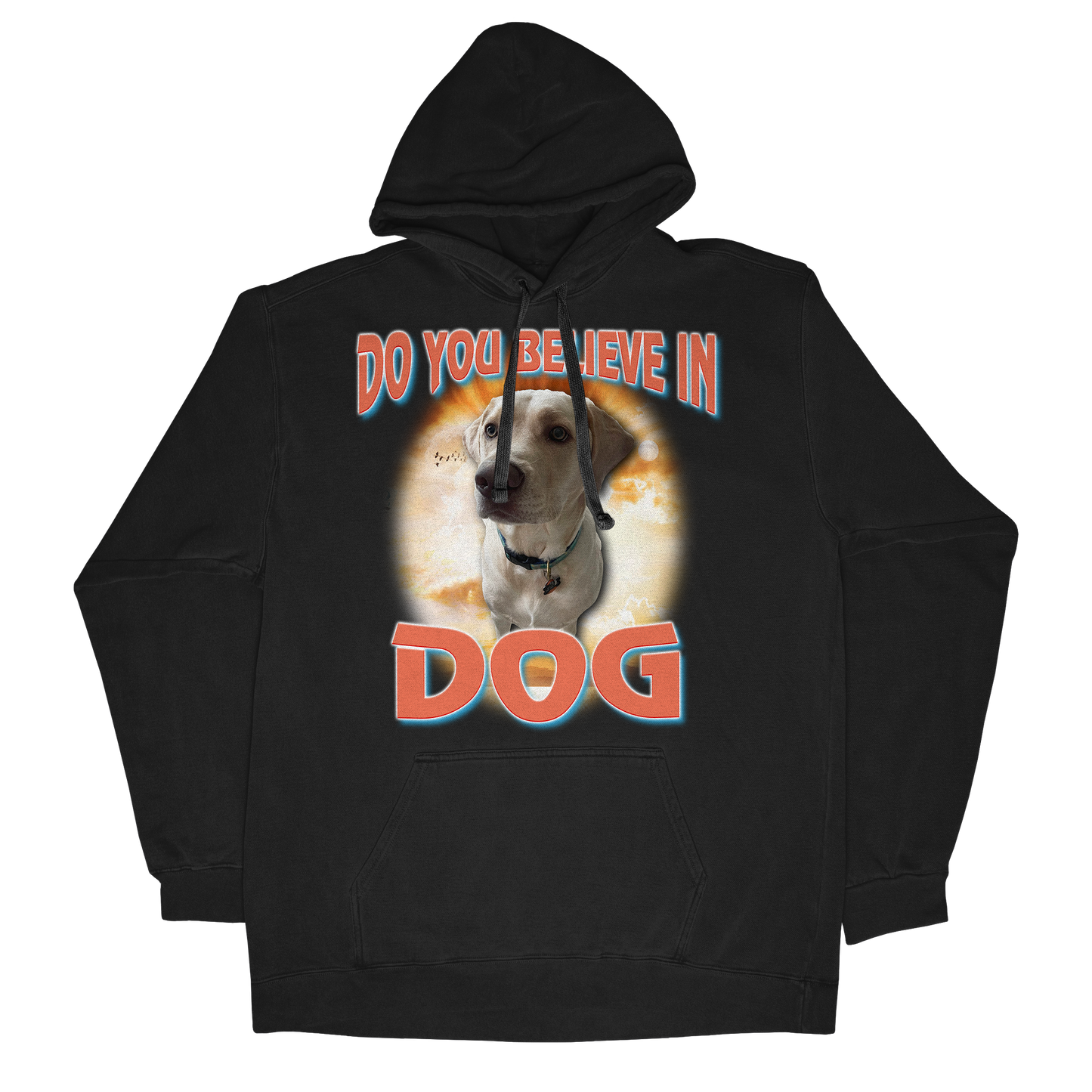 Custom Dog God Hoodie – Upload Your Dog and Turn Them Into a Deity