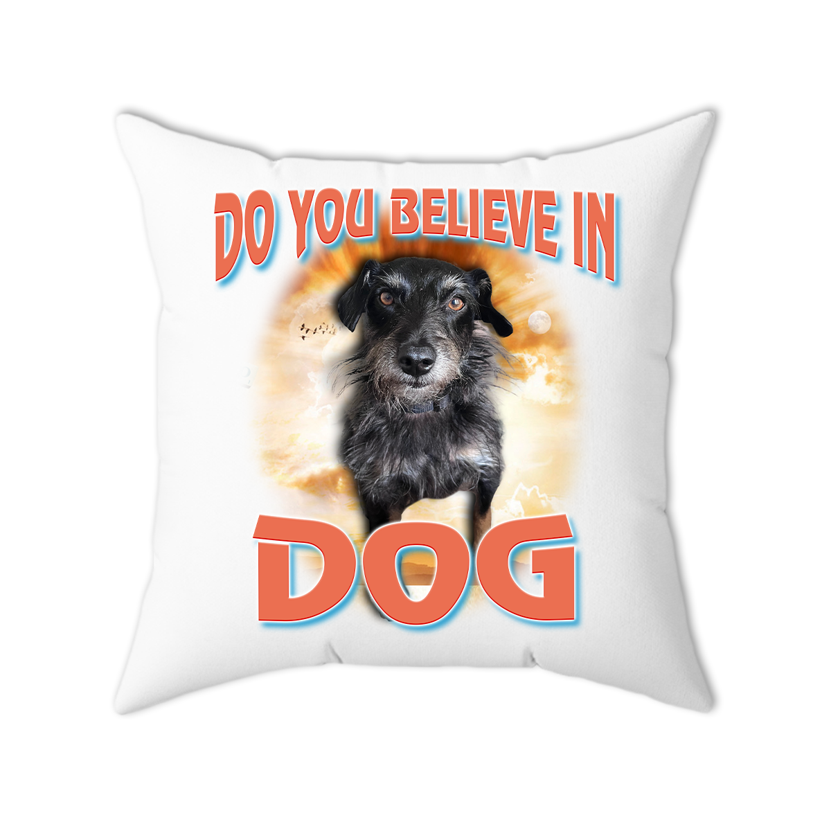 Custom Dog God Pillow – Upload Your Dog and Turn Them Into a Deity