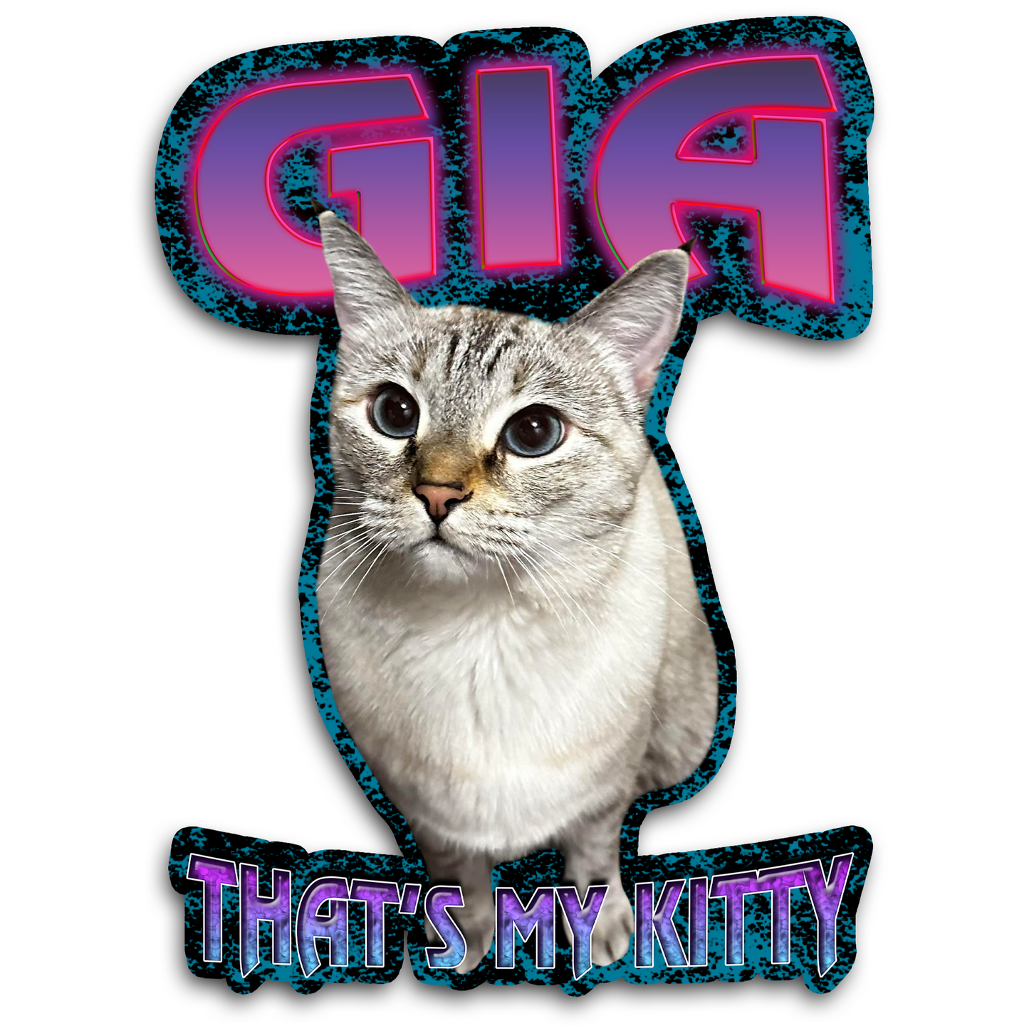Custom "90s Bootleg" Stickers – Upload Any Pet, Friend, or Other Favorite Picture