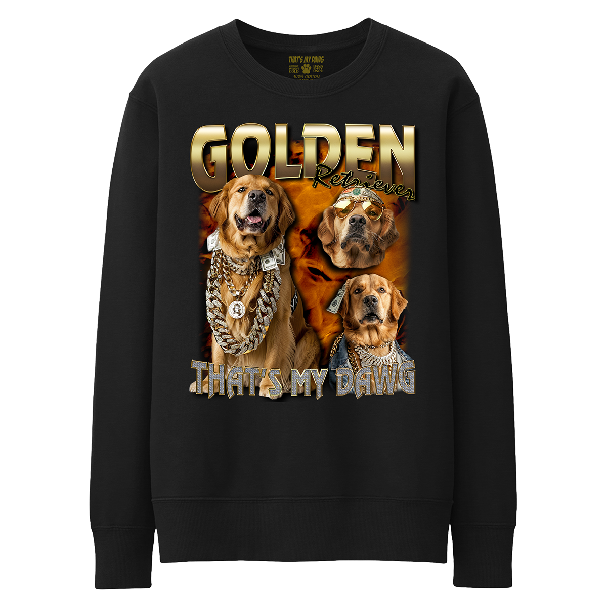 90s Bling - Golden Retriever