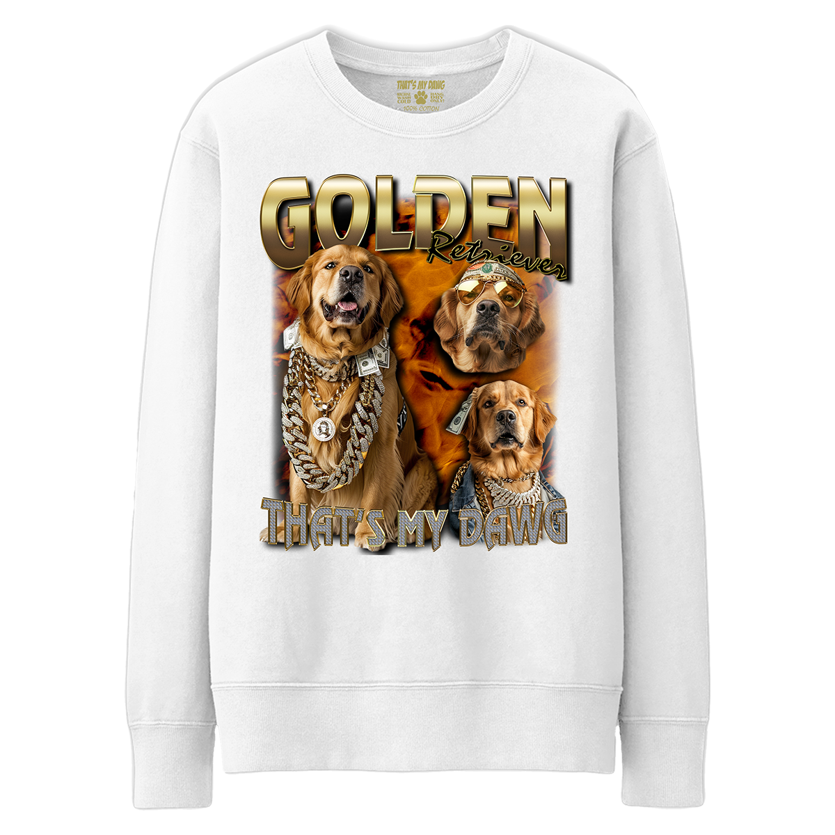 90s Bling - Golden Retriever