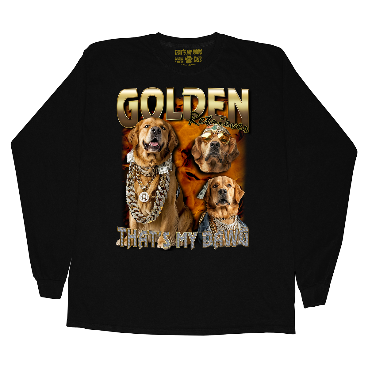90s Bling - Golden Retriever