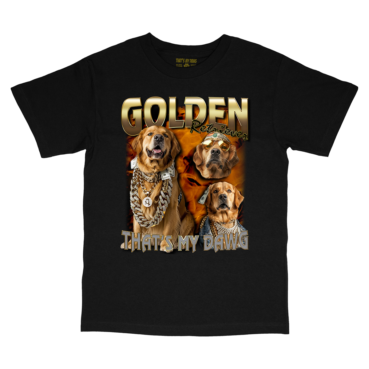 90s Bling - Golden Retriever