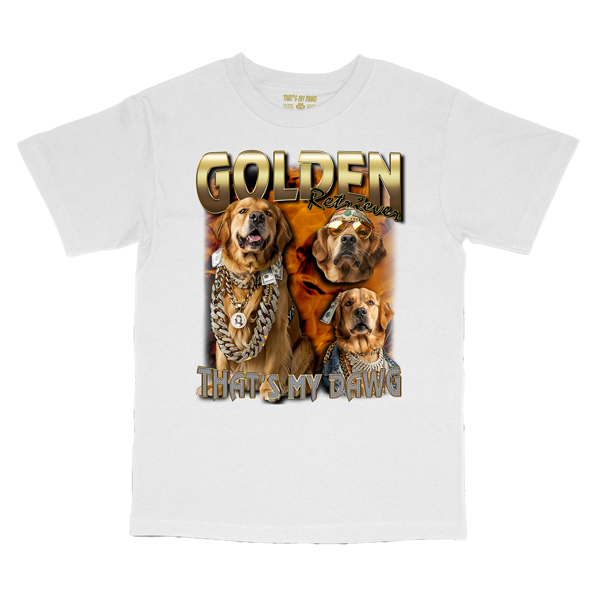 90s Bling - Golden Retriever