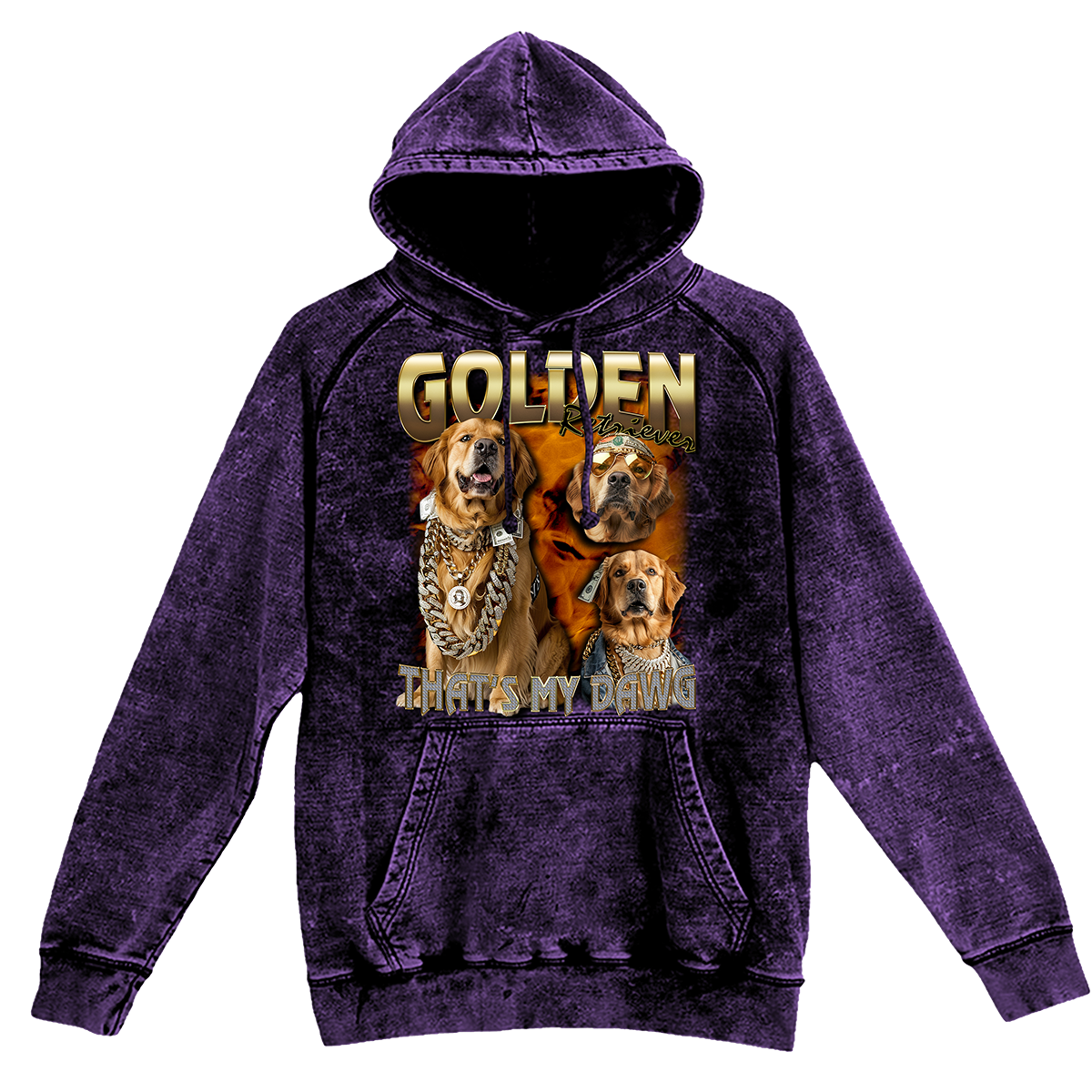90s Bling - Golden Retriever