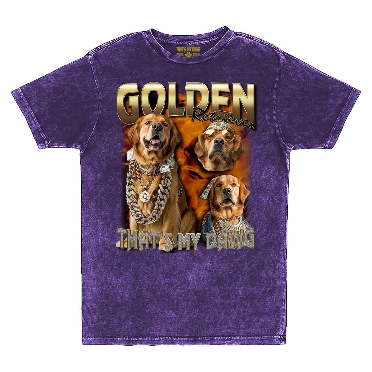 90s Bling - Golden Retriever
