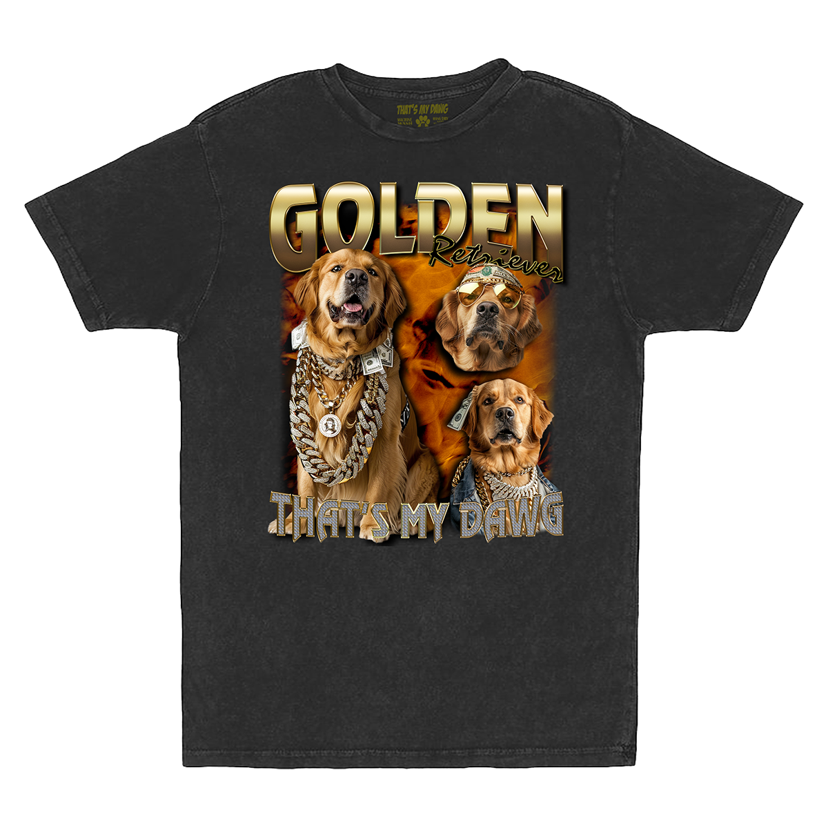 90s Bling - Golden Retriever