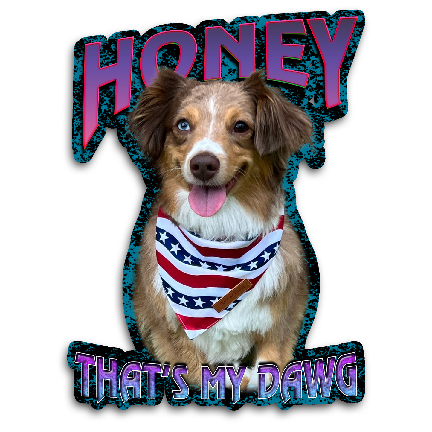 Custom "90s Bootleg" Stickers – Upload Any Pet, Friend, or Other Favorite Picture