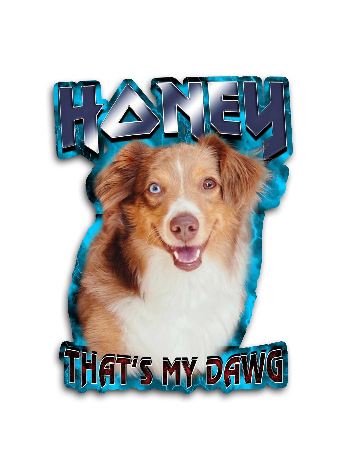 Custom "Heavy Metal" Stickers – Upload Any Pet, Friend, or Other Favorite Picture
