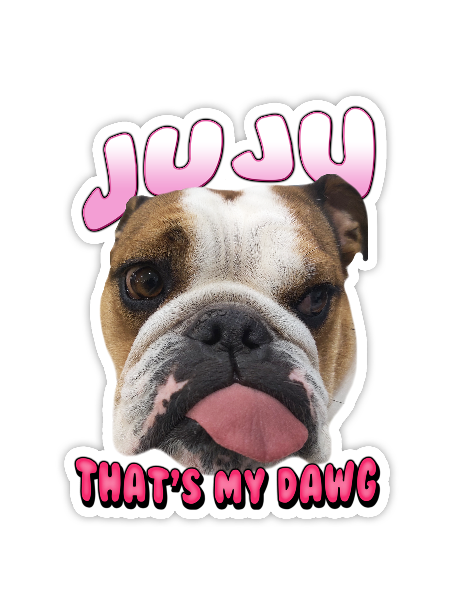 That's My Dawg Custom Bubble Gum Sticker Pack