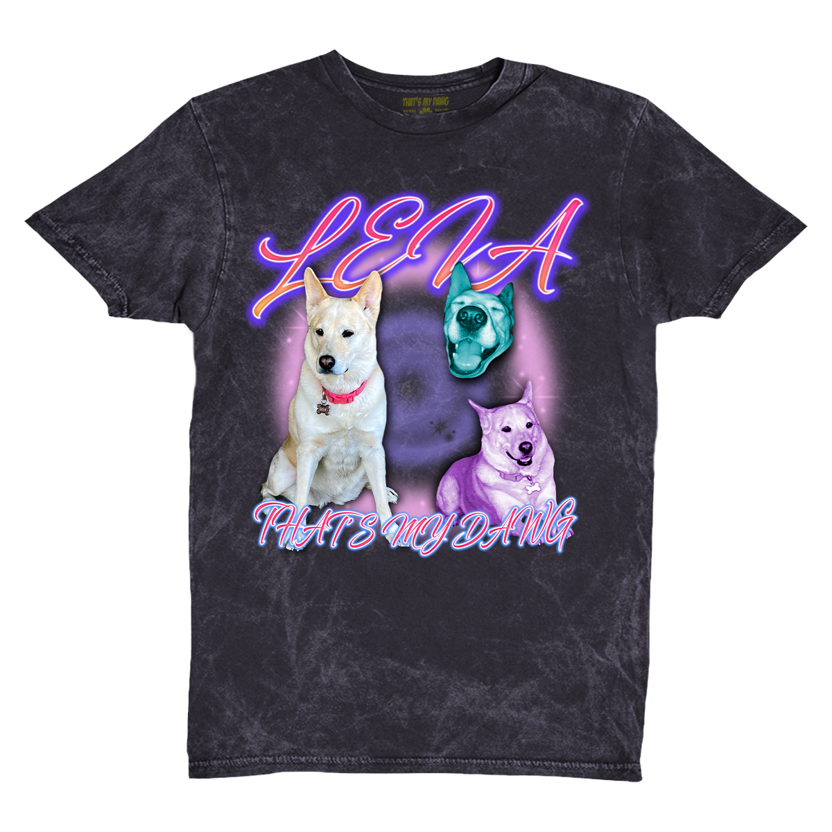 Custom 90s Airbrush Vintage T-Shirt – Upload Any Pet, Friend, or Other Favorite Picture