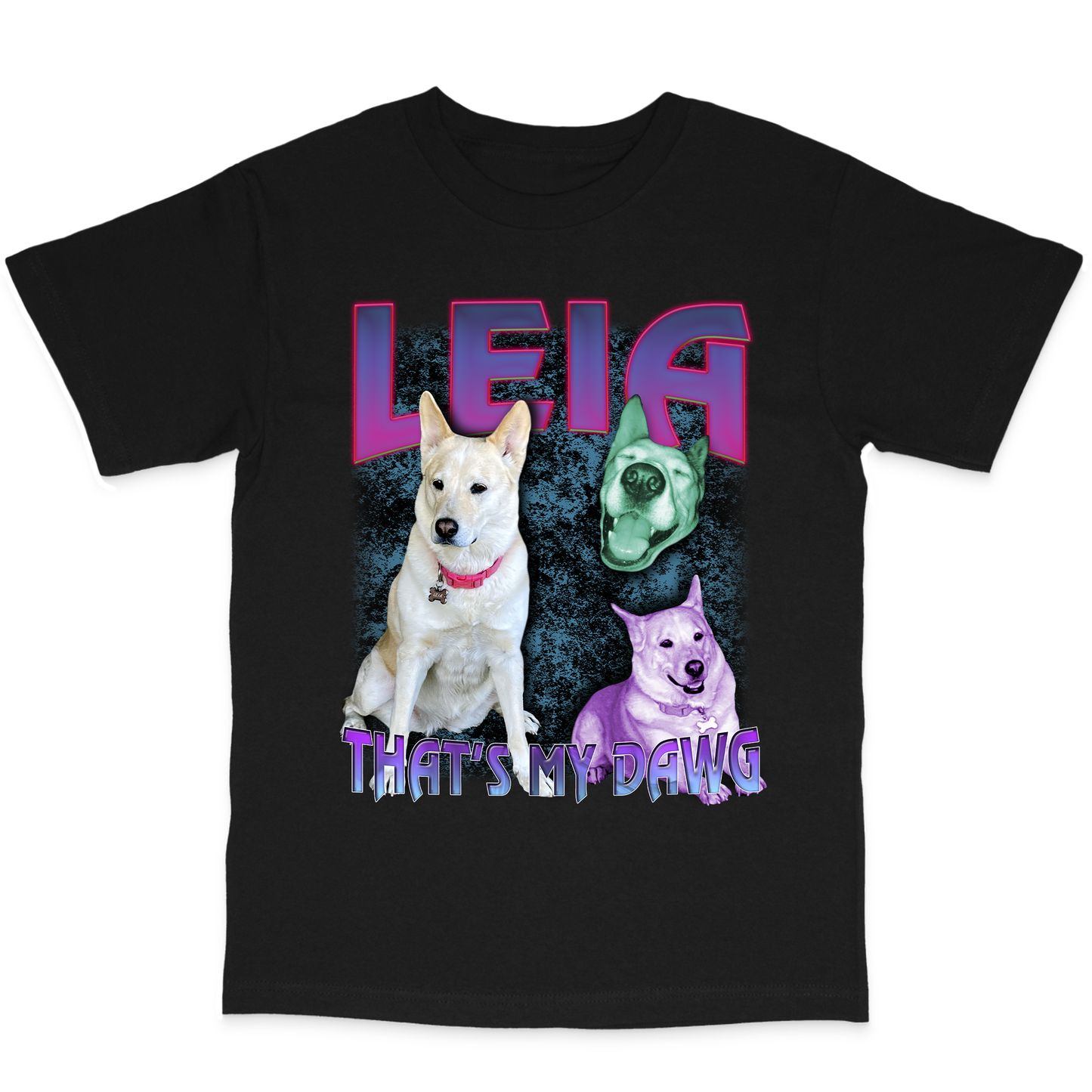Custom 90s Bootleg T-Shirt – Upload Any Pet, Friend, or Other Favorite Picture