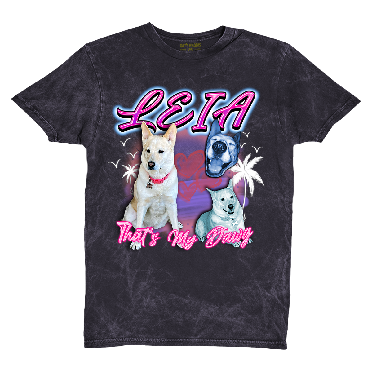 Custom Airbrush 2.0 Vintage T-Shirt – Upload Any Pet, Friend, or Other Favorite Picture