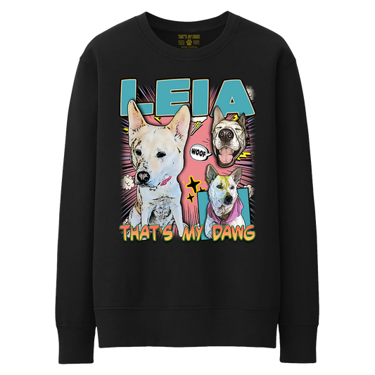 Custom Comic Book Crewneck – Upload Any Pet, Friend, or Other Favorite Picture