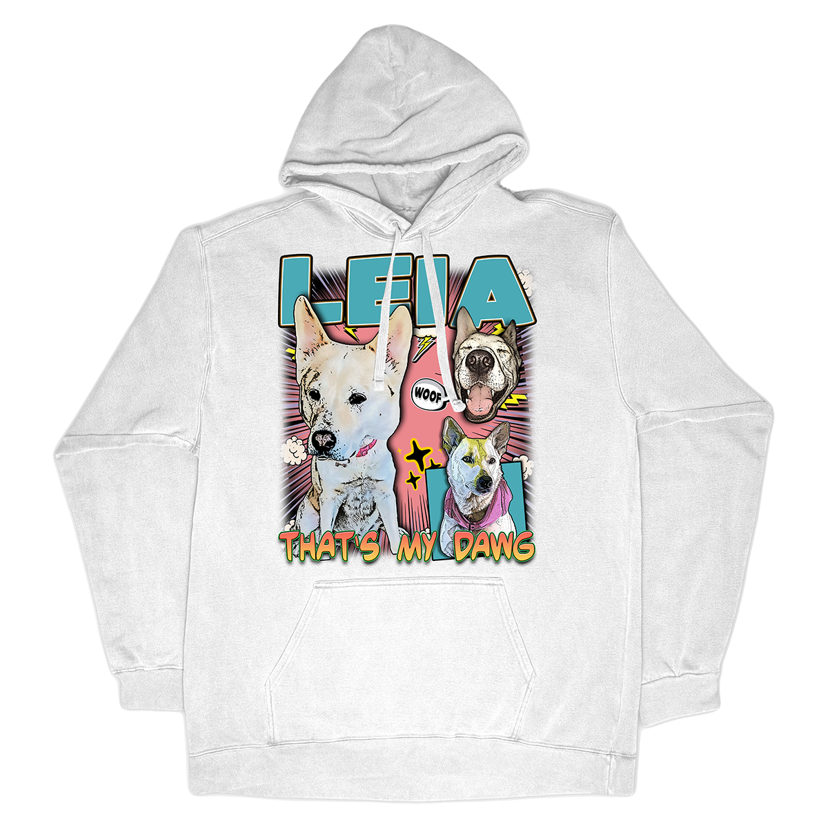 Custom Comic Book Hoodie – Upload Any Pet, Friend, or Other Favorite Picture