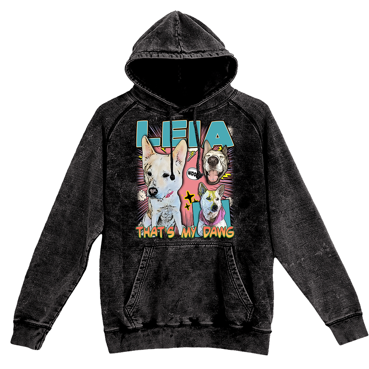 Custom Comic Book Vintage Hoodie – Upload Any Pet, Friend, or Other Favorite Picture
