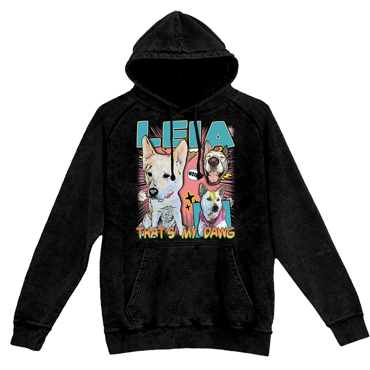 Custom Comic Book Vintage Hoodie – Upload Any Pet, Friend, or Other Favorite Picture