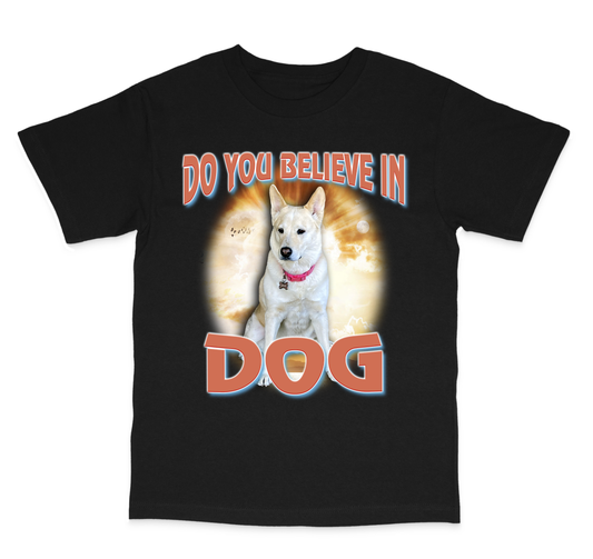 Custom Dog God T-Shirt – Upload Your Dog and Turn Them Into a Deity