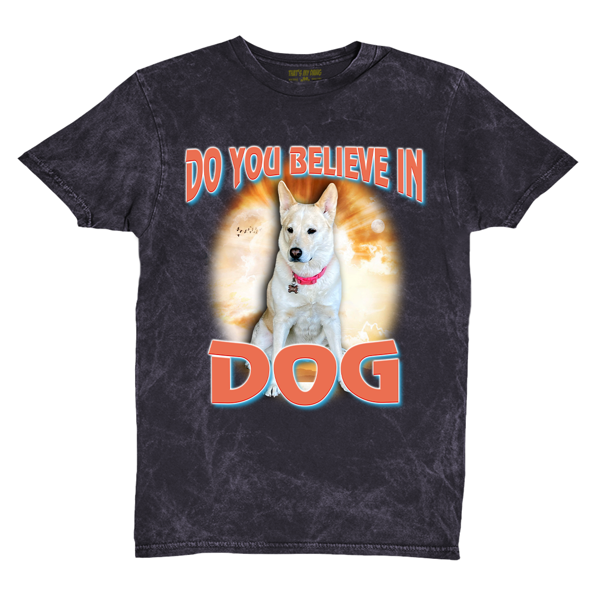 Custom Dog God Vintage T-Shirt – Upload Your Dog and Turn Them Into a Deity