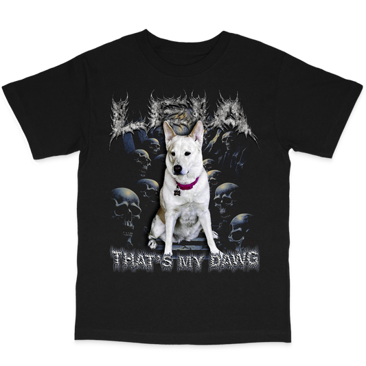 Custom Horrorcore T-Shirt – Upload Any Pet, Friend, or Other Favorite Picture