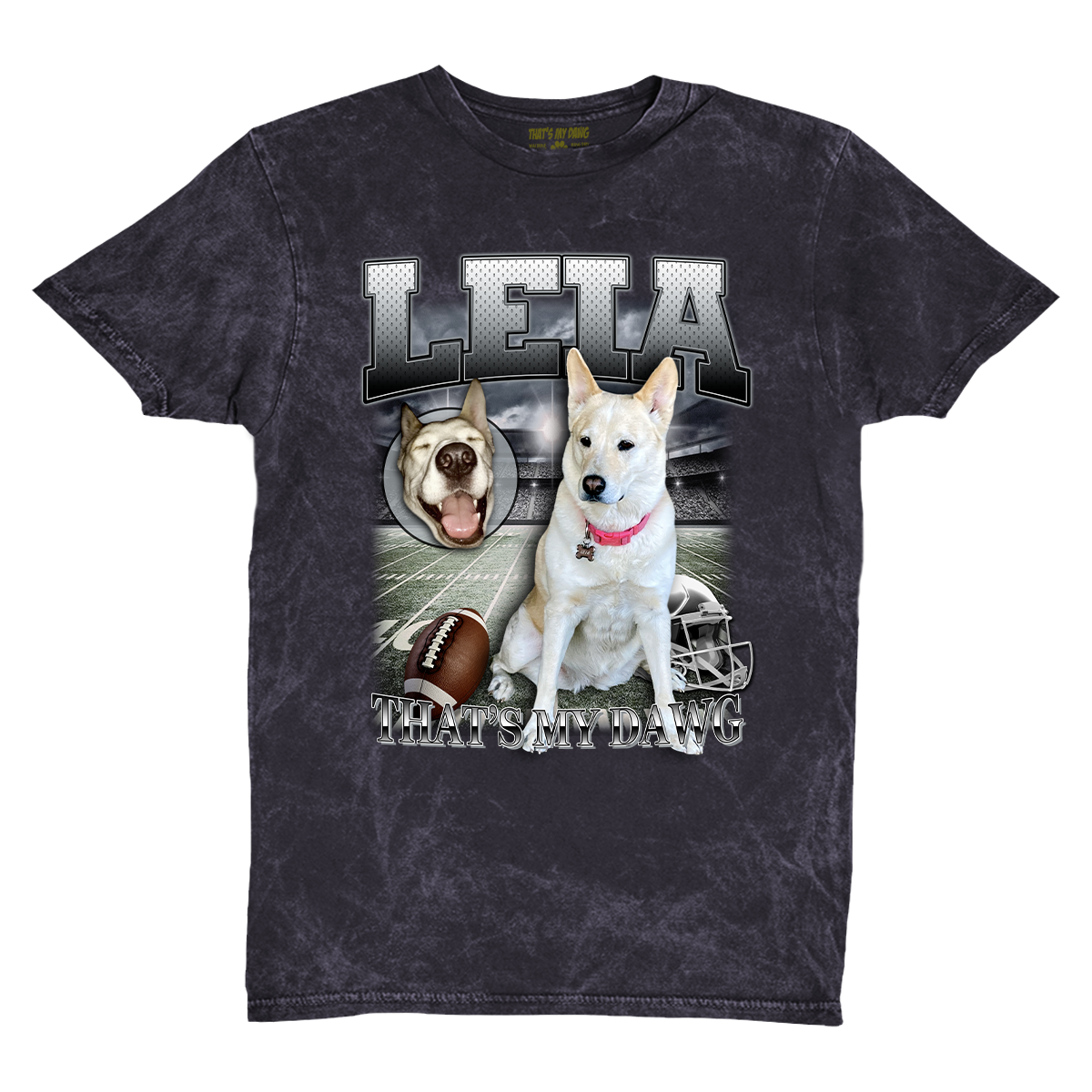Custom NFL Vintage T-Shirt – Feature Your Pet as a Football Star!
