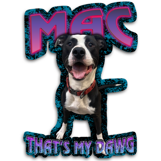 Custom "90s Bootleg" Stickers – Upload Any Pet, Friend, or Other Favorite Picture