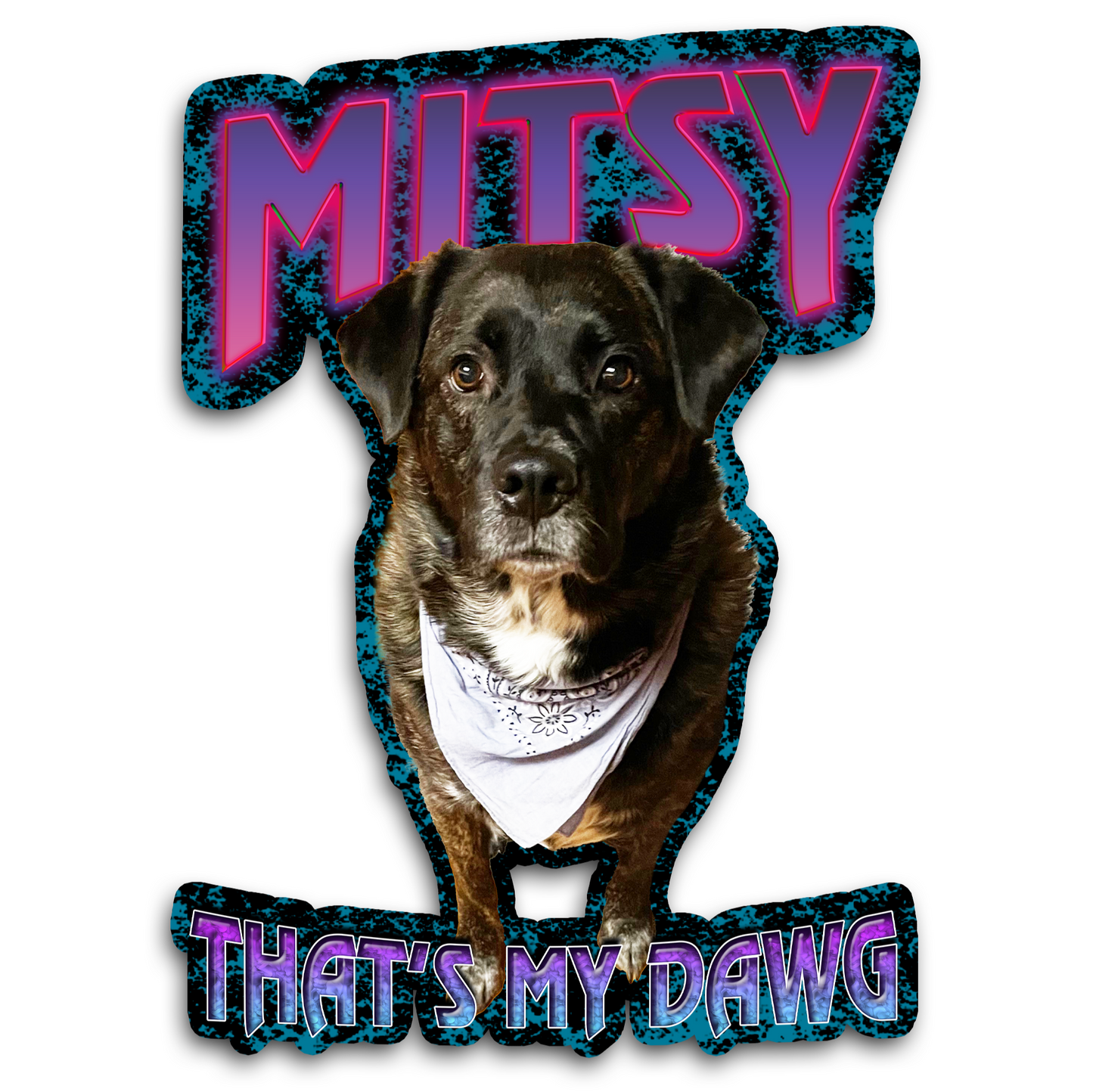 Custom "90s Bootleg" Stickers – Upload Any Pet, Friend, or Other Favorite Picture