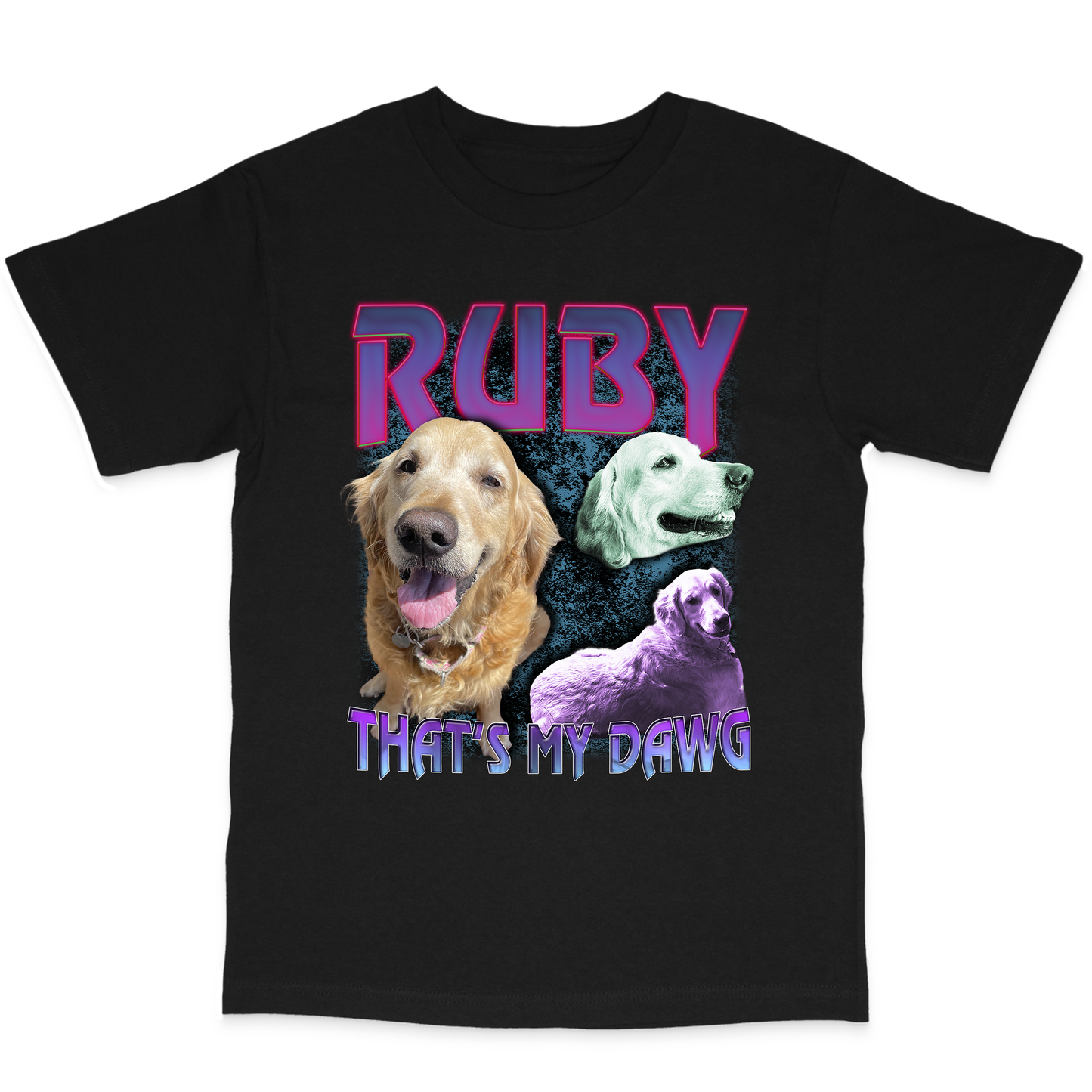 Custom 90s Bootleg T-Shirt – Upload Any Pet, Friend, or Other Favorite Picture
