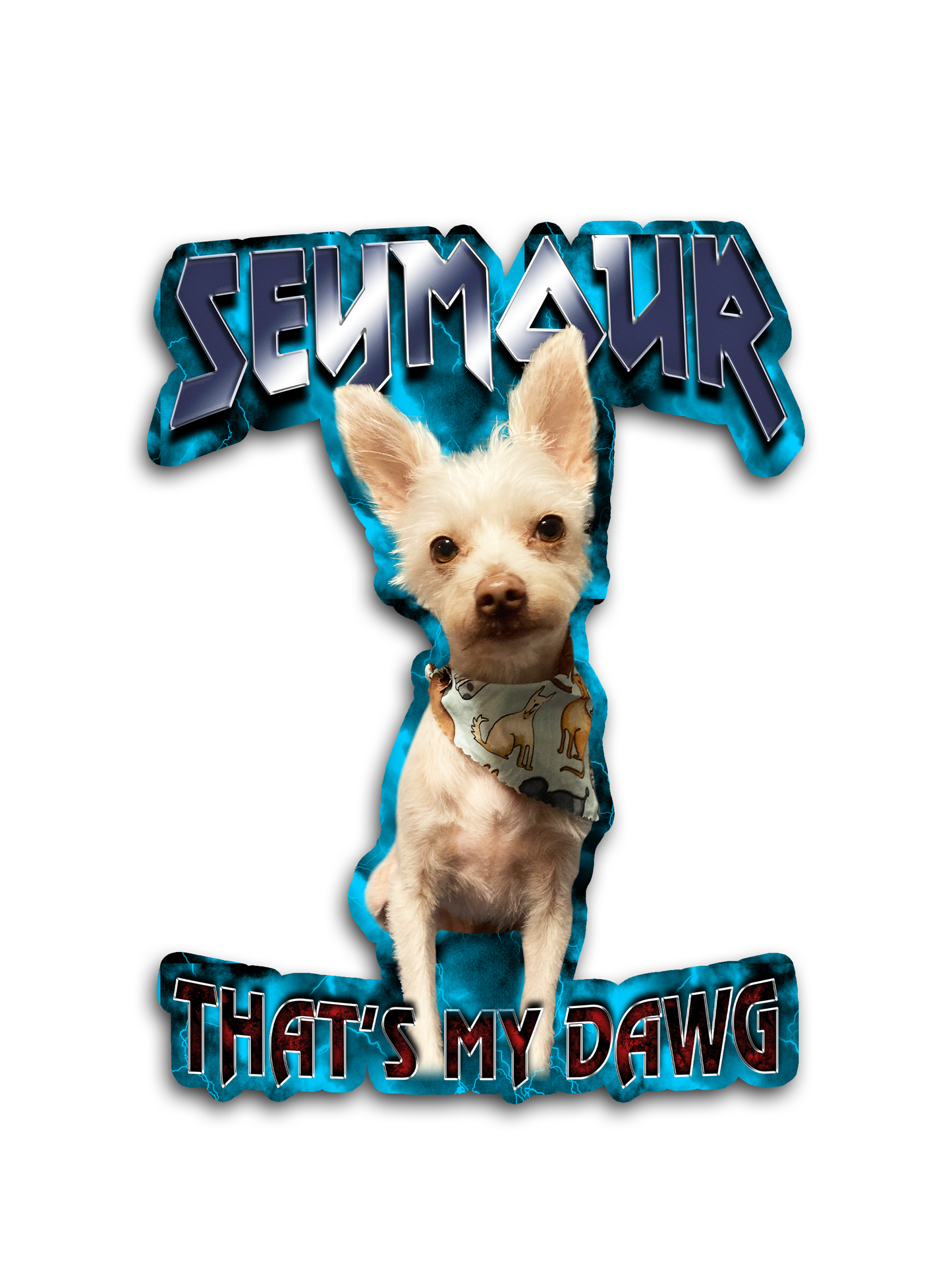 Custom "Heavy Metal" Stickers – Upload Any Pet, Friend, or Other Favorite Picture